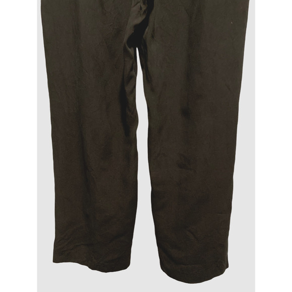 Josephine Chaus Petite Black Silk Straight Pants 12P Classic Corp Workwear‎ - Picture 6 of 9